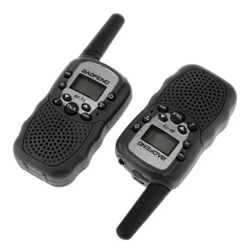 Radio Mini Walkie Talkies Bf T3 X 2 Baofeng Negro 22 Canales Pareja