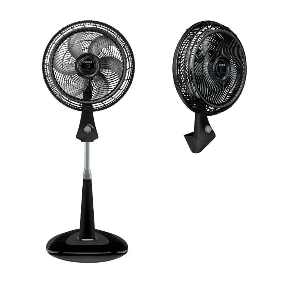 Ventilador Samurai Turbo Silence 2 En 1 Negro 18"