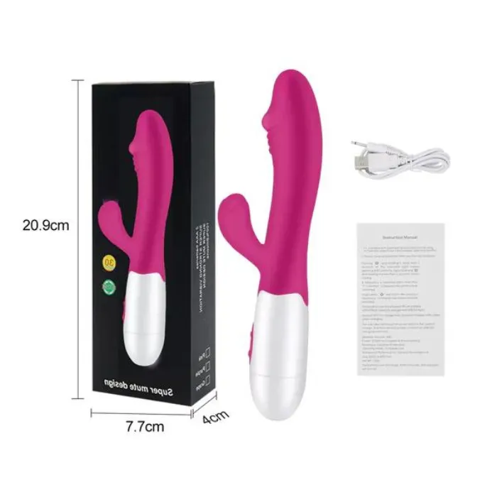 Vibrador Con Doble Estimulación Clítoris Y Punto G Recargable