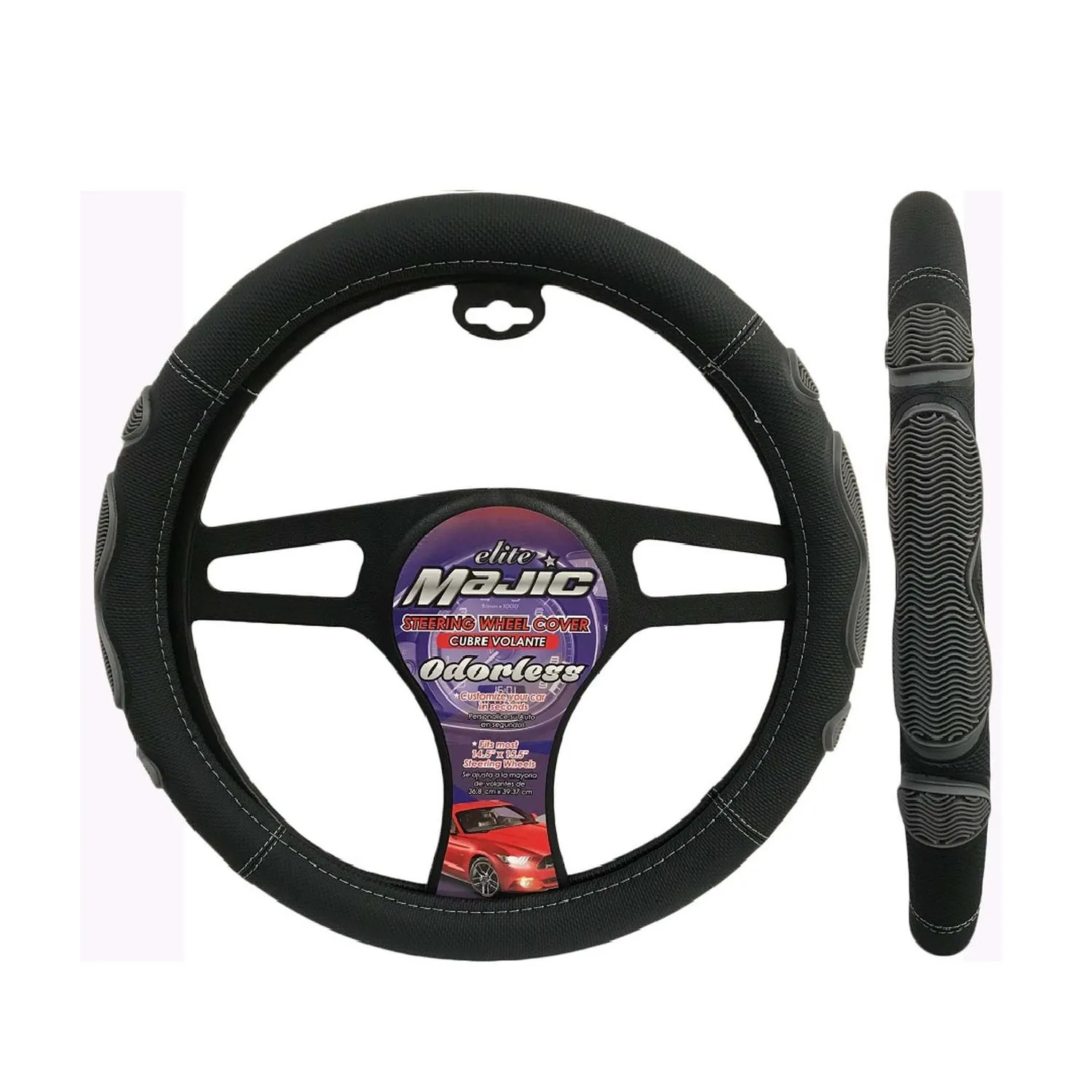 Cubre Volante Power Grip Negro/Gris