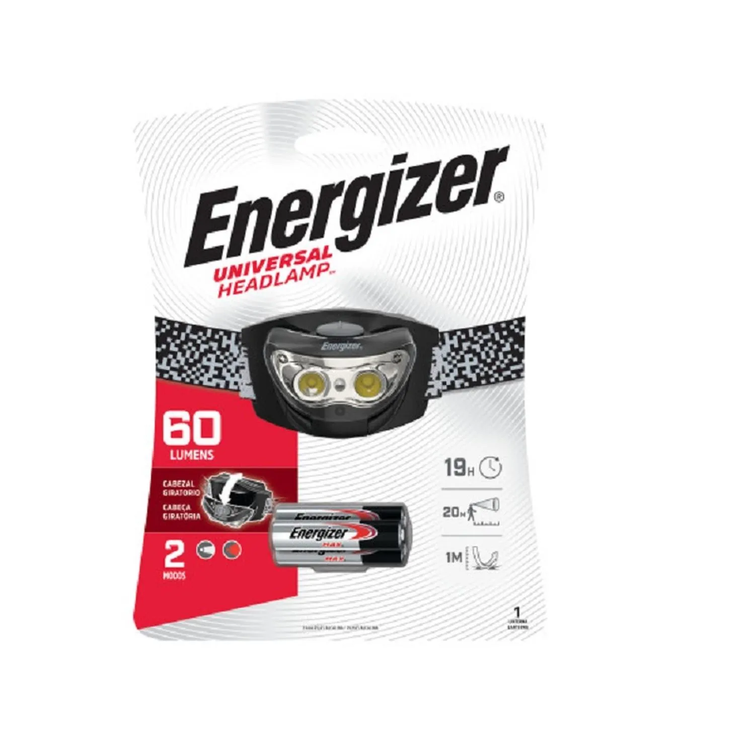 Linterna Manos Libres 60 Lumens Energizer x1 Und