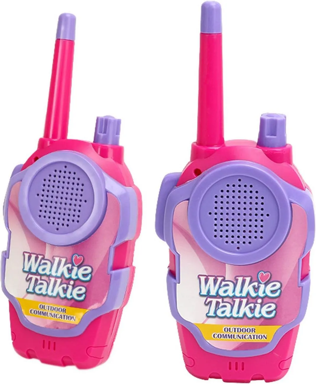 Juguete Walkie Talkies Boquitoquis Niña Fucsia + Baterias