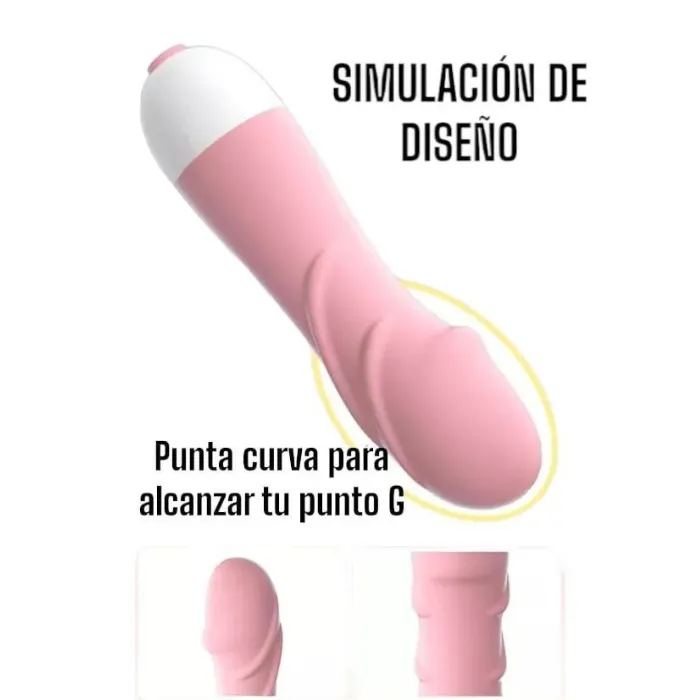 Bala Vibradora Diseño Mini Pene 10 Modos De Vibracion