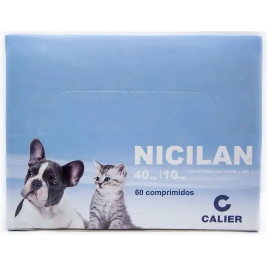 Nicilan Antibiotico Perros Gatos 40Mg Tabletas