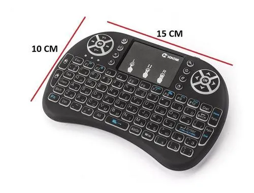 Mini Teclado Inalámbrico Airmouse Android Smart Tv Iluminado