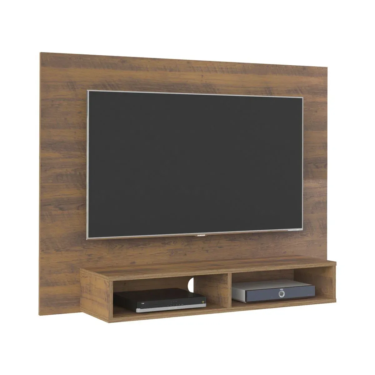 Panel Mueble De TV 42" Bertolini Incluye Soporte Color Negro