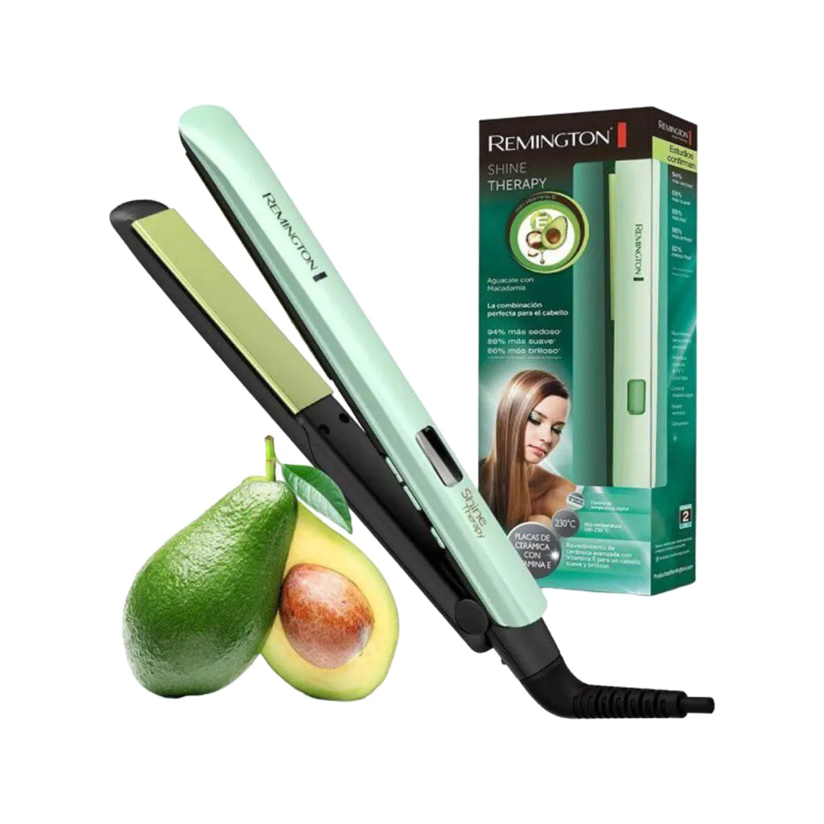 Plancha Alisadora Aguacate Con Macadamia Remington AAA