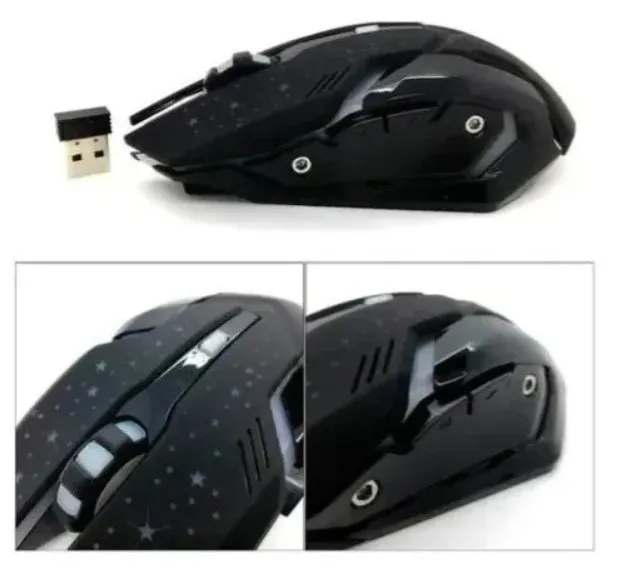 Mouse Gamer Wb-911 Retroiluminado 3200DPI Inalambrico