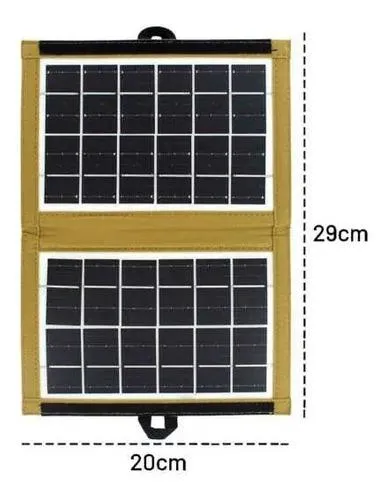 Mini Panel Solar Portatil Para Cargar Celular Uso Exterior