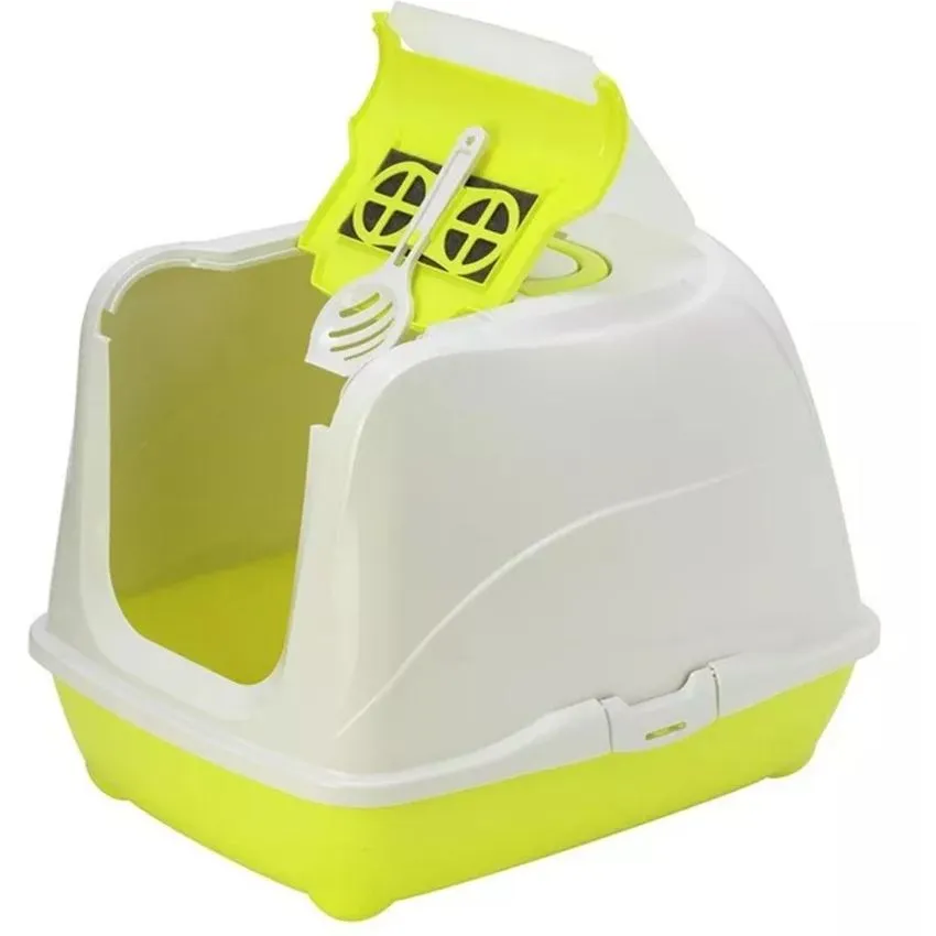 Arenero Sanitario Gatos Moderna Flip Top Large C230 Verde