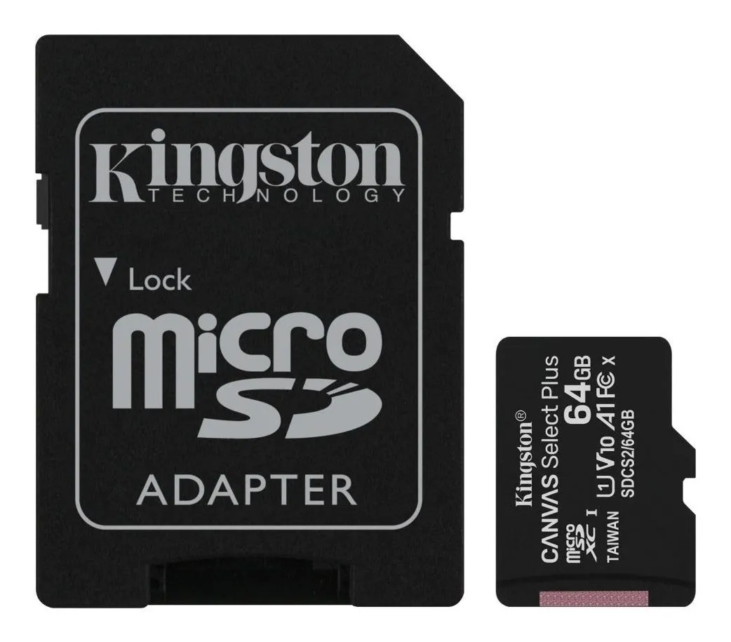 Memoria Micro SD 64GB Original Kingston 100MB/S