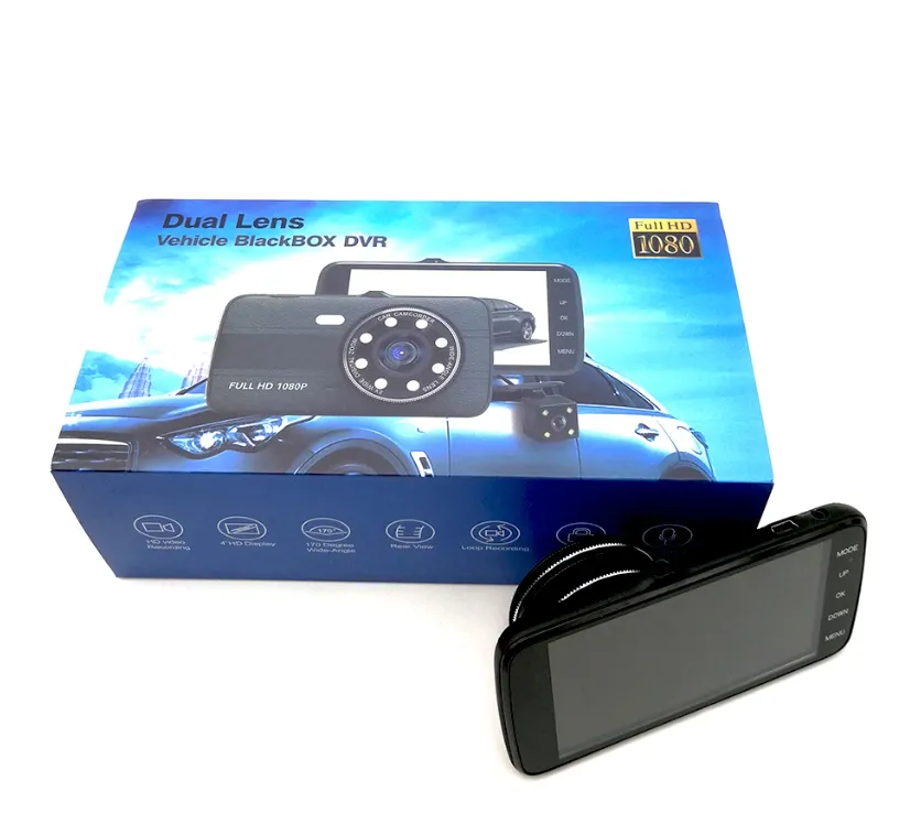 Cámara De Grabación Dvr Para Carro Doble Lente Hd 1080p