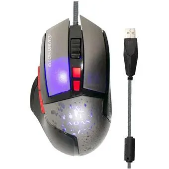 Mouse Gamer K80 Rgb 7 Botones Metálico Alámbrico