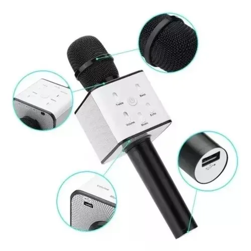 Microfono Karaoke Con Bluetooth Parlante Portatil + Estuche