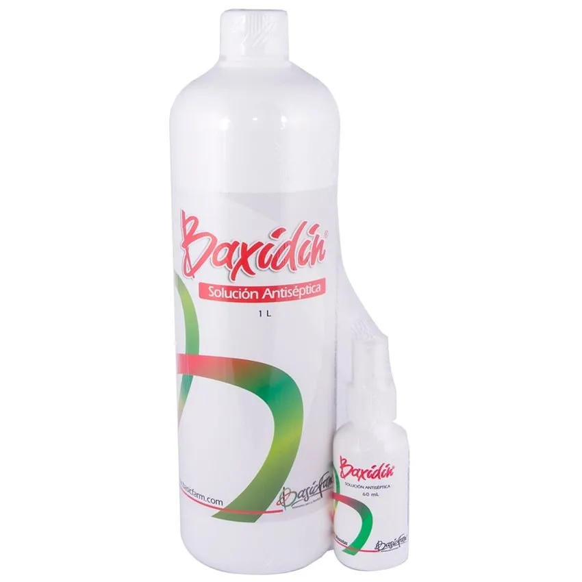 Baxidin Solución Antiséptica Perros Gatos 60Ml +1Lt