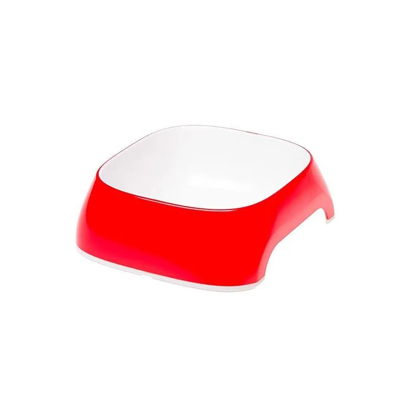 Comedero Plastico Perro Gato Ferplast Glam Rojo S