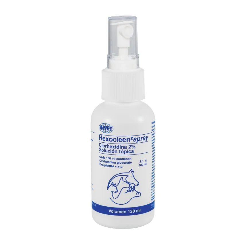 Hexoclean Spray Antiseptico Desinfectante Piel Perros Gatos 120Ml