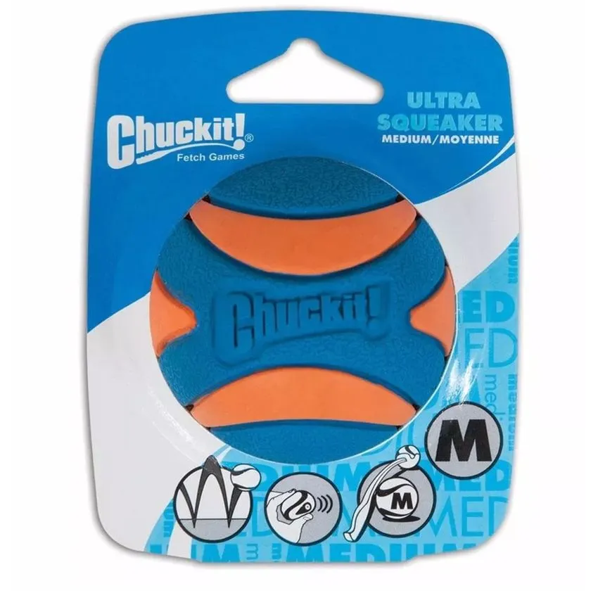 Juguete Perros Chuckit Ultra Squeaker Sonido Talla M Medium