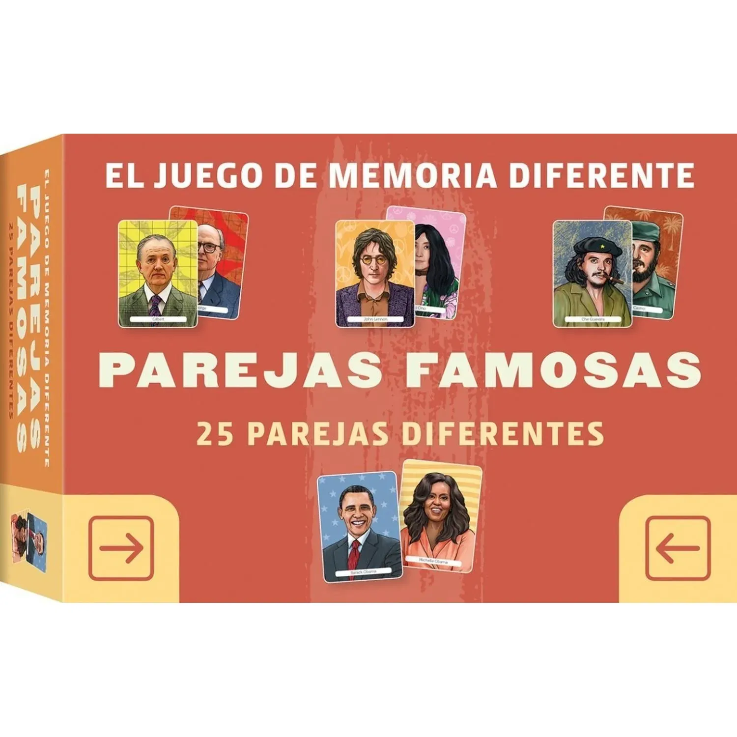 El Juego De Memoria Diferente. Parejas Famosas. Cartas