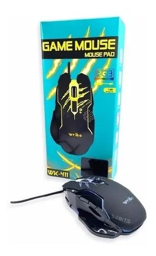 Mouse Gamer 6 Botones Retroiluminado Weibo Wk411