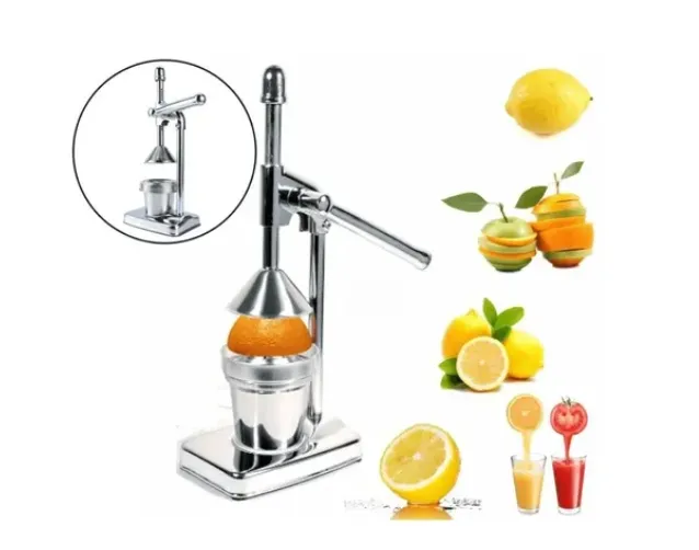 Exprimidor Manual Fruta Extractor Naranja Presión Acero Inoxidable