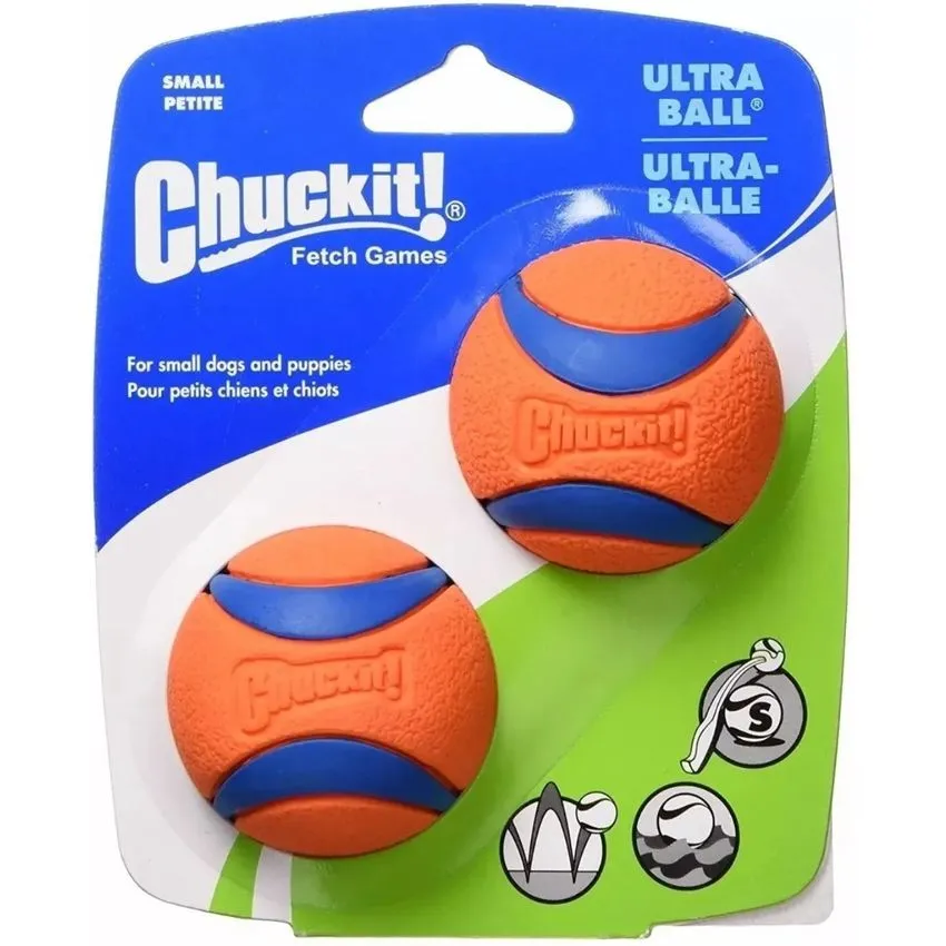 Chuckit Ultra Ball Alta Visibilidad  2 Unidades Talla S