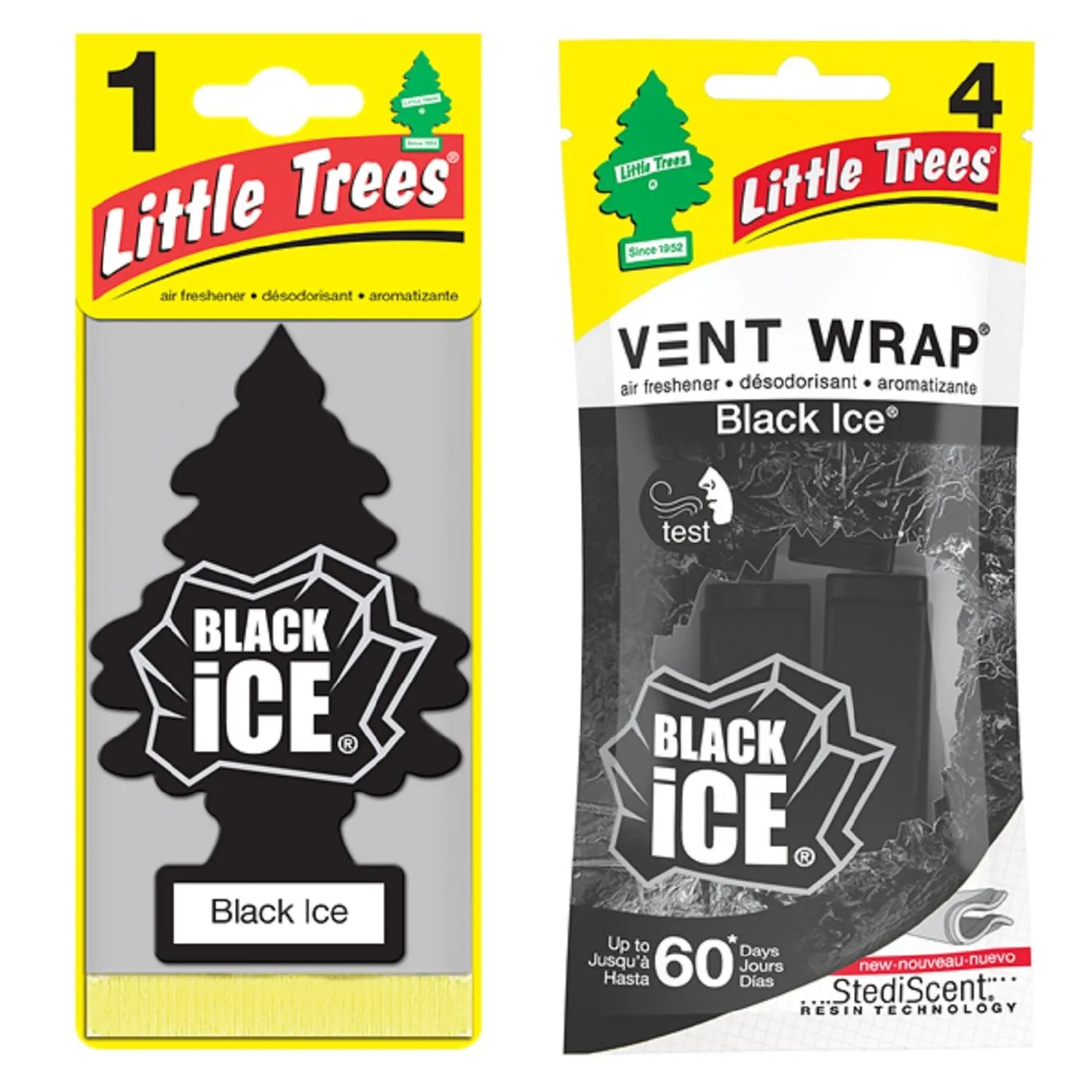 Kit Ambientador Little Trees Pino + Vent Wrap Black