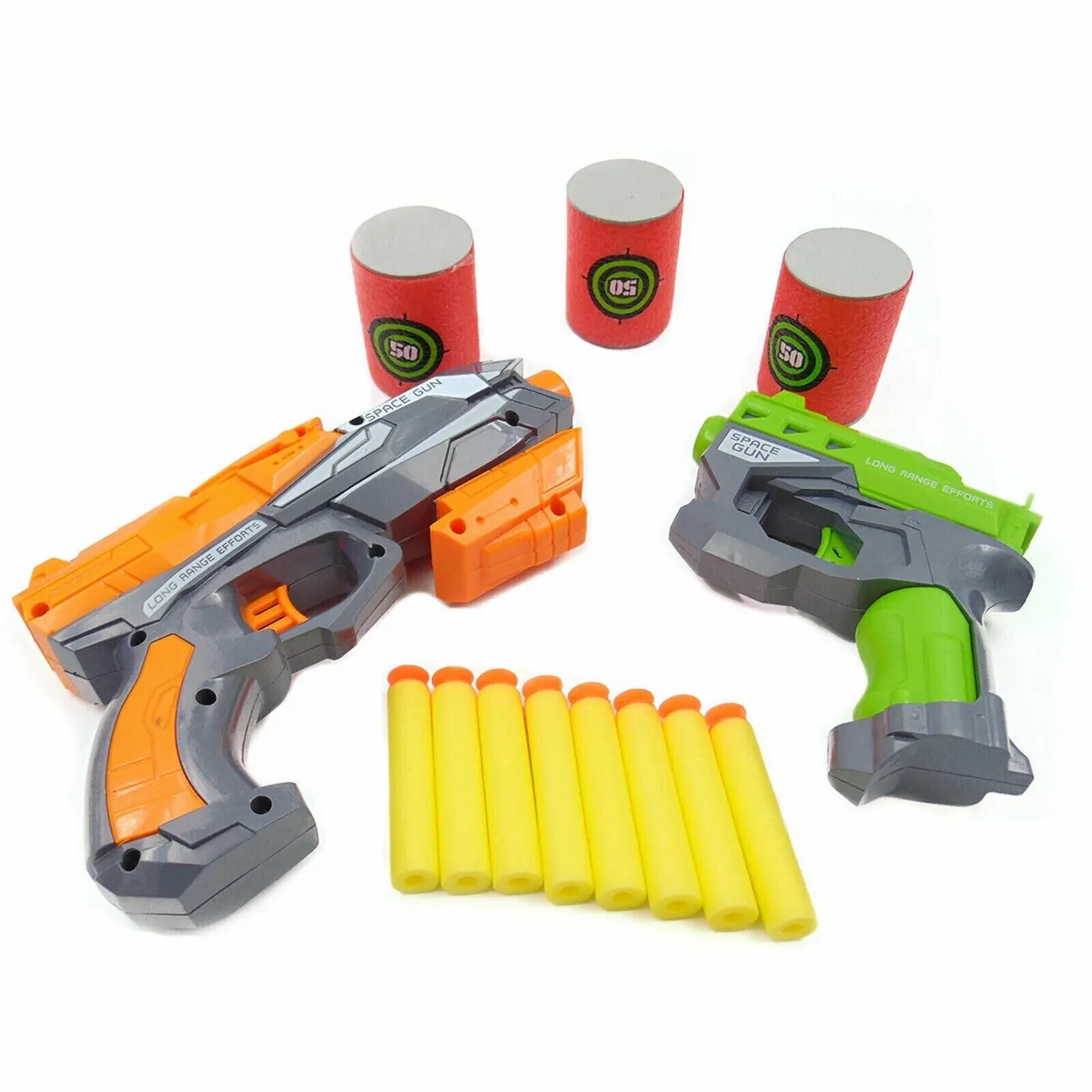 Pistola Lanza Dardos Nerf Niños Juguete Kit + Accesorios