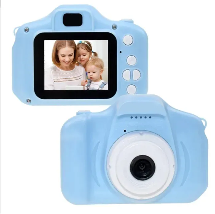 Camara Digital Niños Fotos Y Video Memoria Expandible Azul