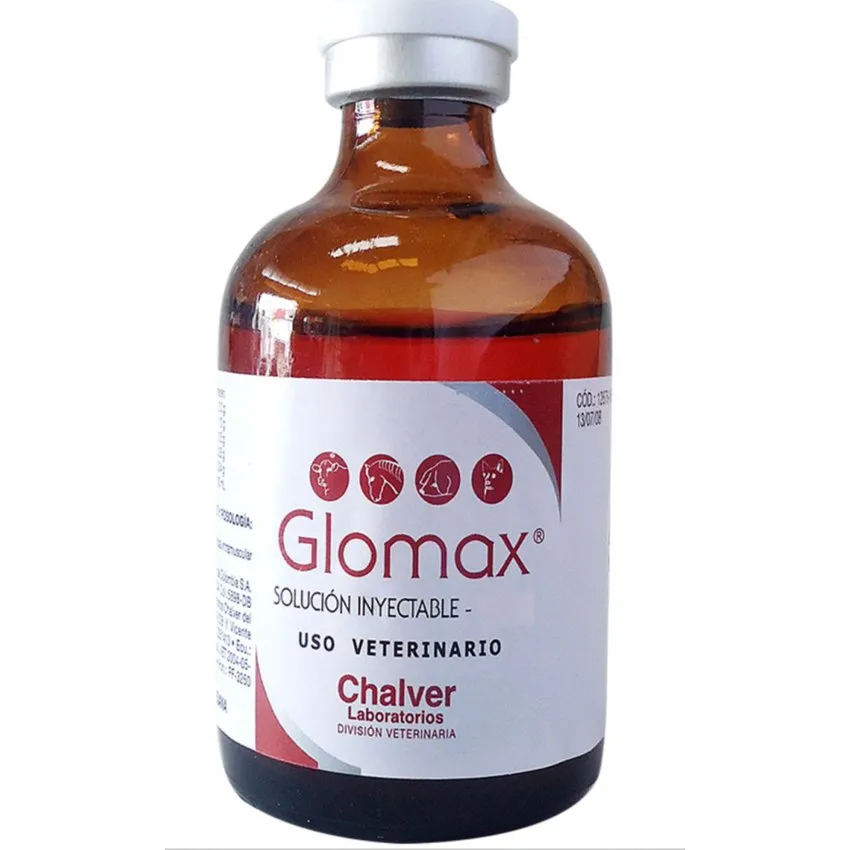 Glomax Vitaminico Aminoacidos Inyectable Perros 100Ml