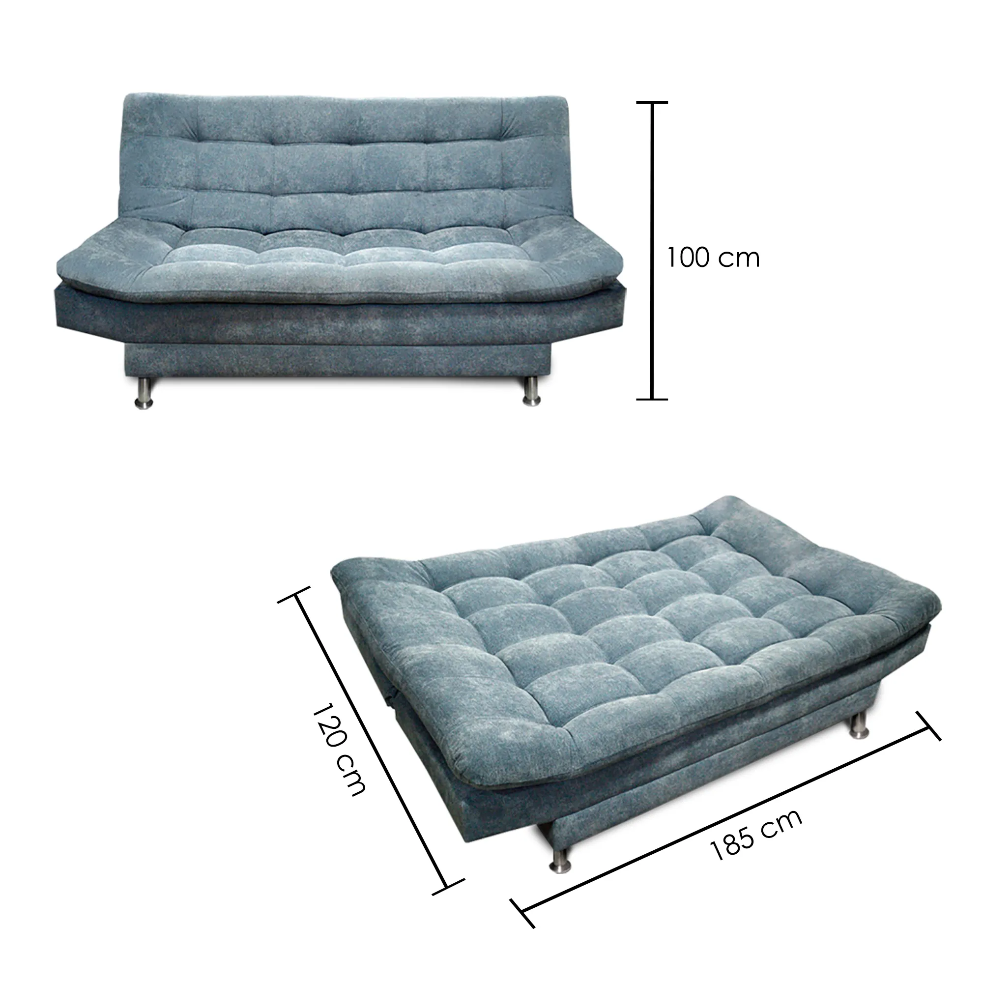 Sofa Cama Imperial Color Azul