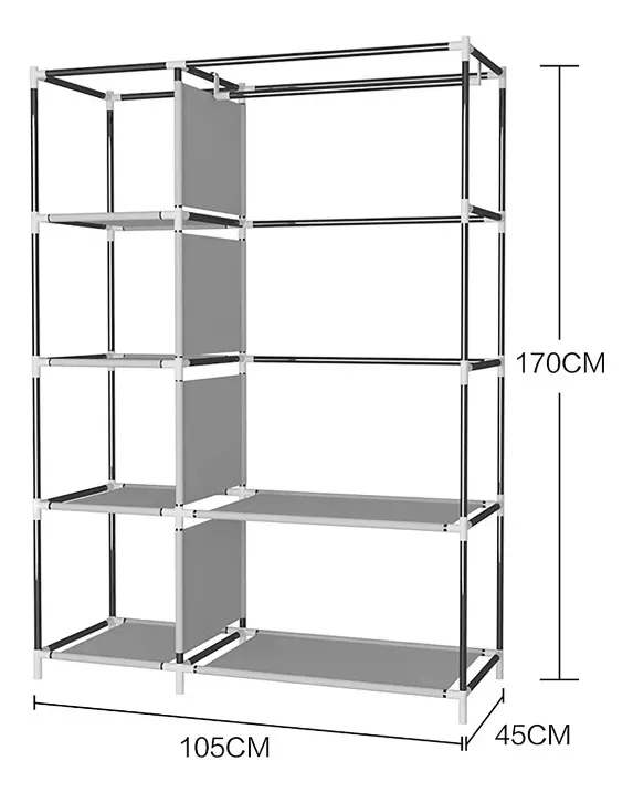 Organizador De Ropa Armario Tela Closet Almacenamiento