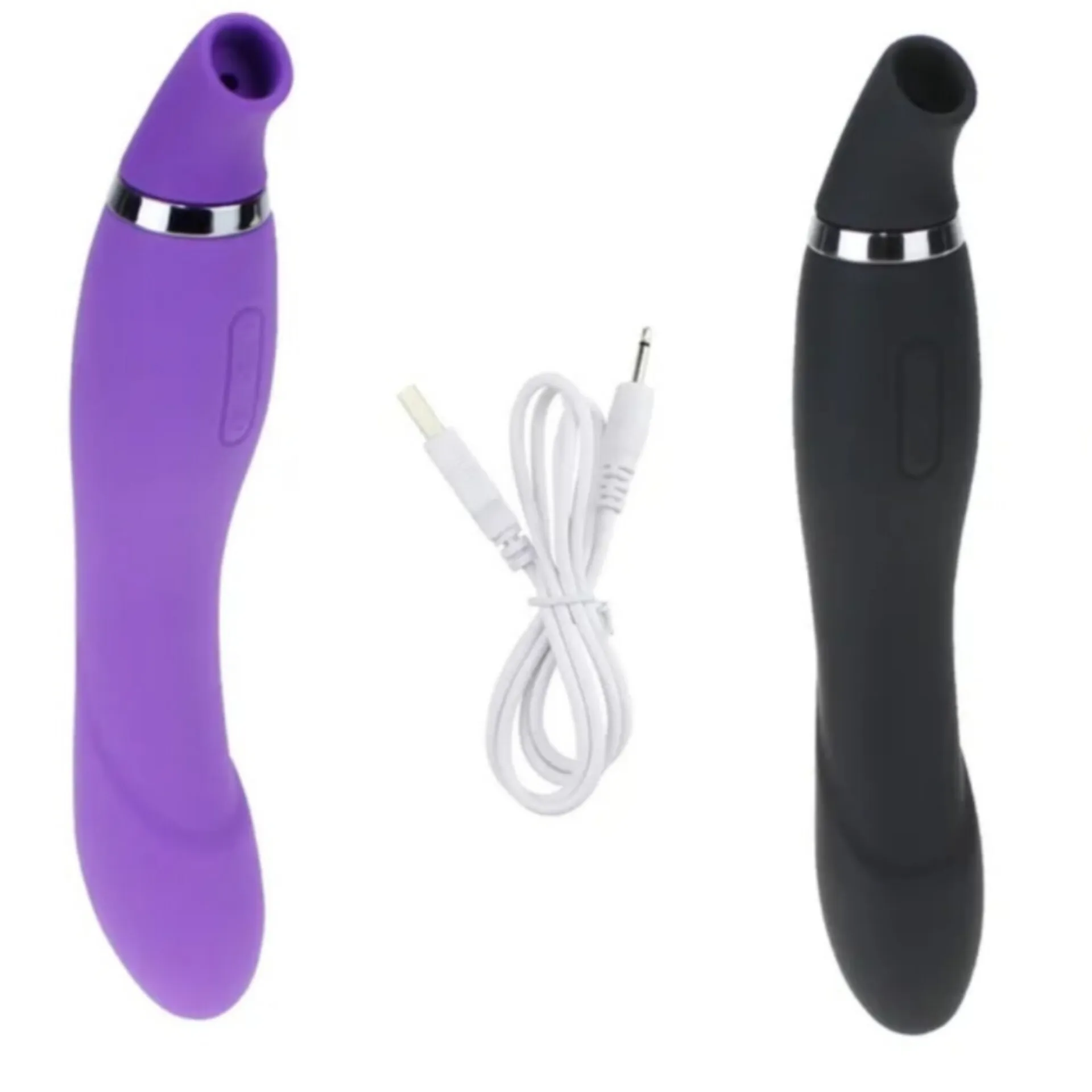 Vibrador Succionador Doble Motor Vibrador Doble Con Estimulador Extremo