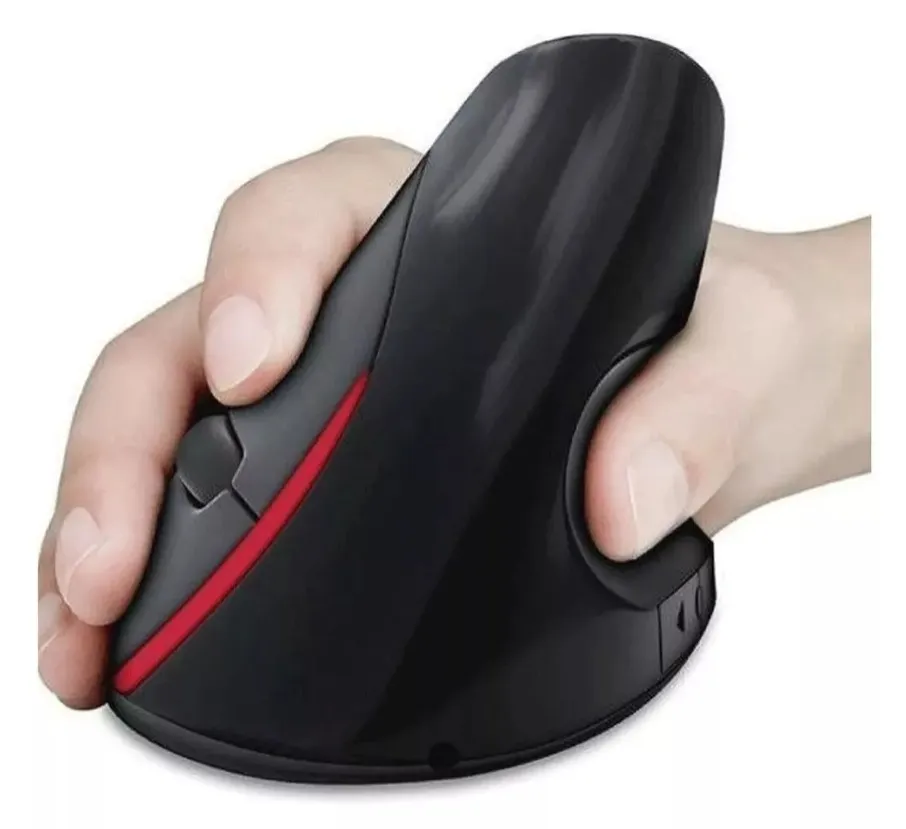 Mouse vertical recargable Weibo  WB-881  Ergonómico Negro