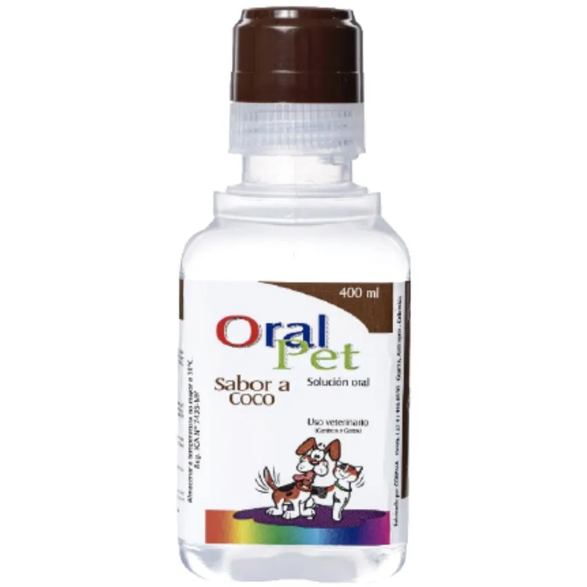 Oralpet Rehidratante Oral Perros Gatos Sabor Coco 400Ml