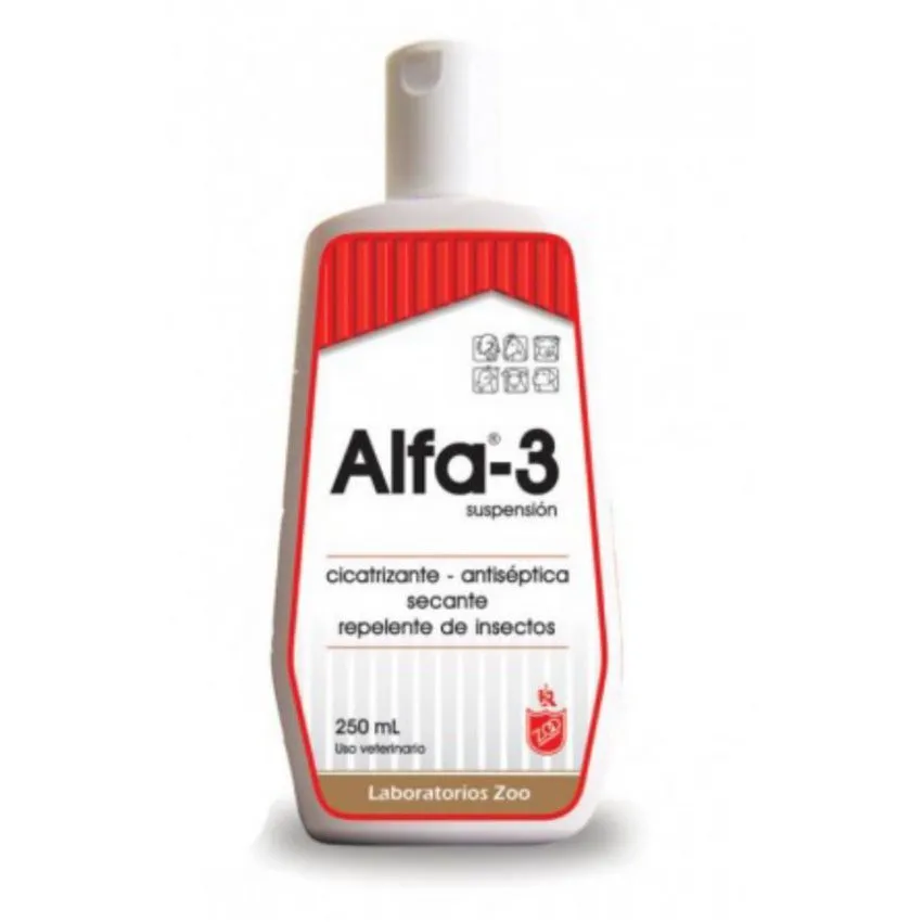 Alfa 3 Crema Desinfectante Cicatrizante Piel Perros 250Ml