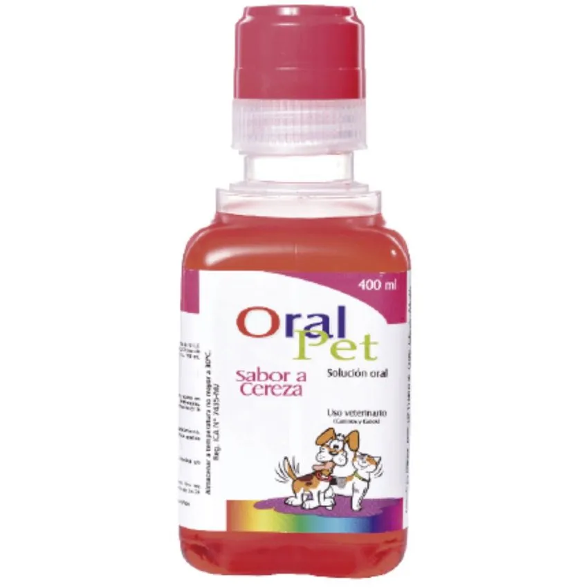 Oralpet Rehidratante Oral Perros Gatos Sabor Cereza 400Ml