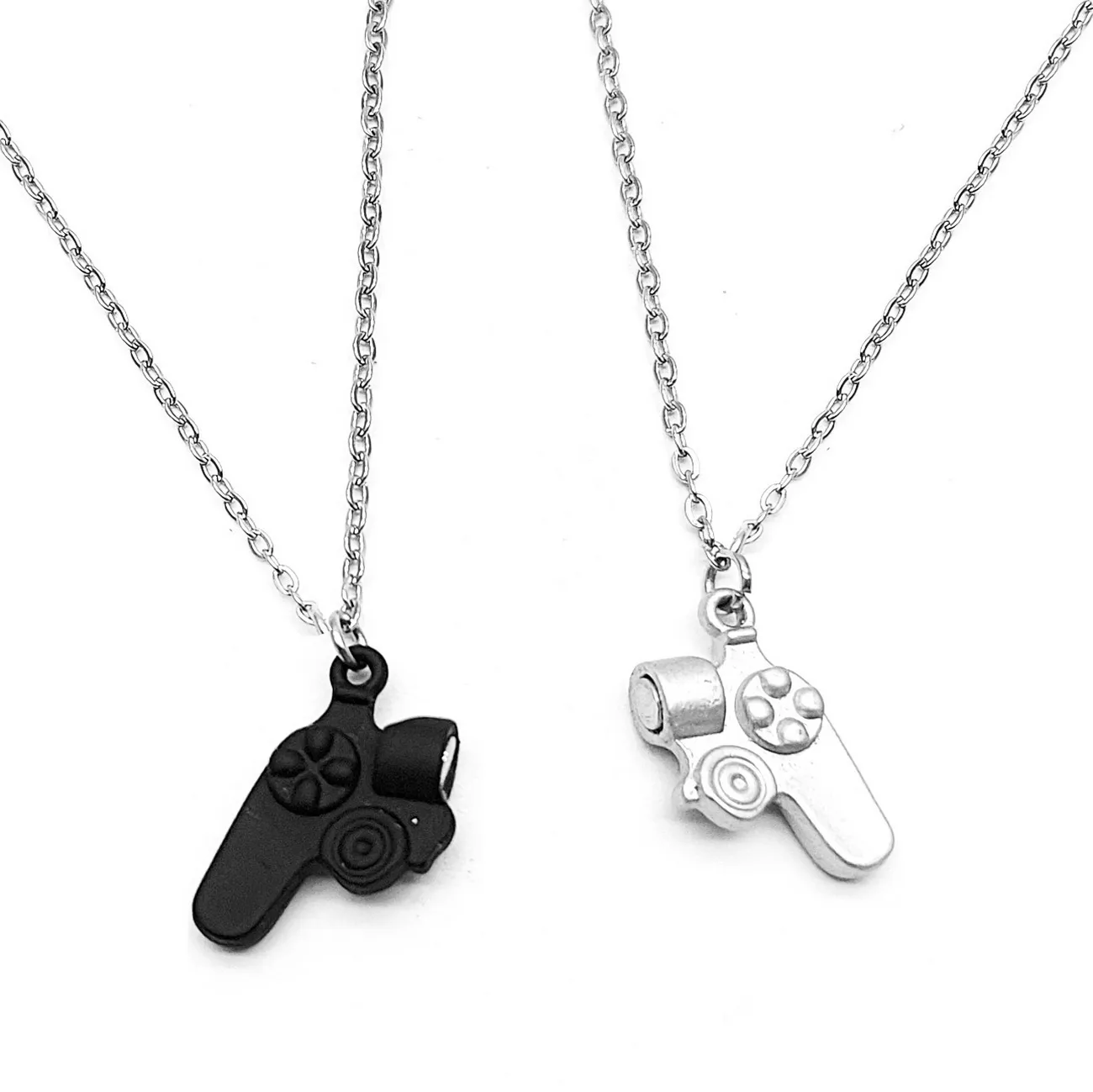 Collar Para Pareja Control Video Juego Gamer Iman + Estuche 