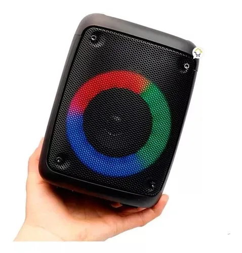 Parlante Bluetooth Rgb Portable Radio Recargable Kts1236