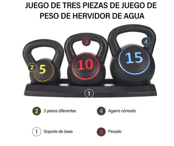 Set Pesas Rusas 5 LB 10 LB 15 LB