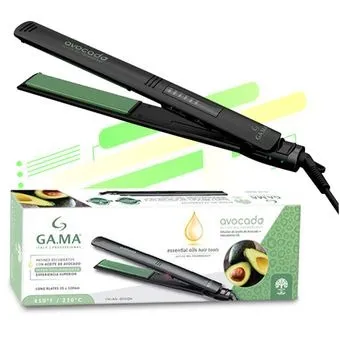 Plancha De Cabello GAMA Eleg Avocado Led Negro Original