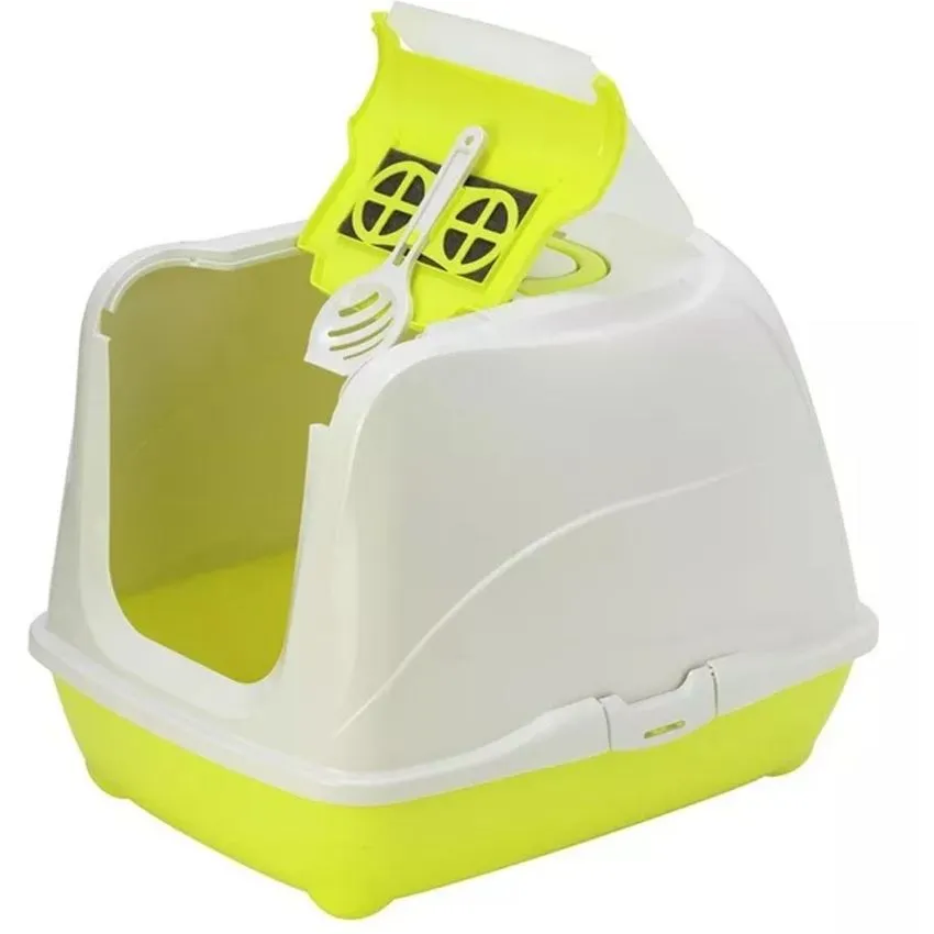 Arenero Sanitario Gatos Moderna Flip Top Jumbo C240 Verde