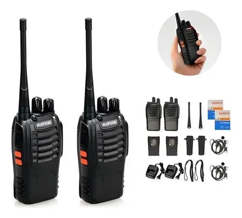 Radio Walkie Talkie Baofeng Bf-888s X2 Bateria 2800mah Pareja