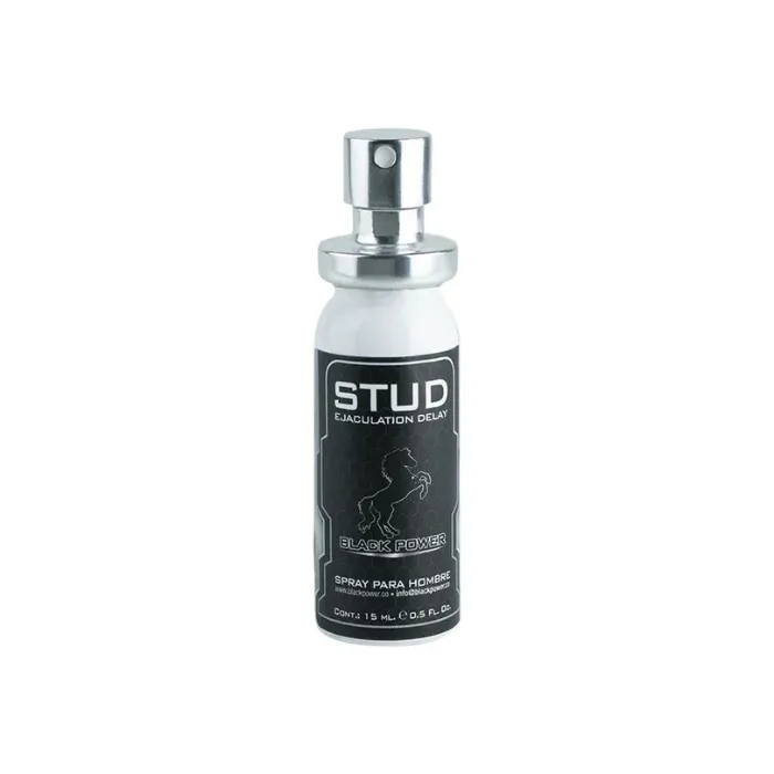 Retardante masculino en spray stud black power 100 % original 15 ml