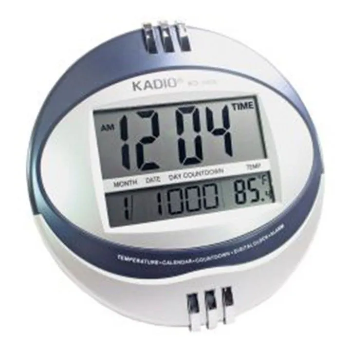 Reloj Digital Ovalado Alarma Tempe Fecha De Pared