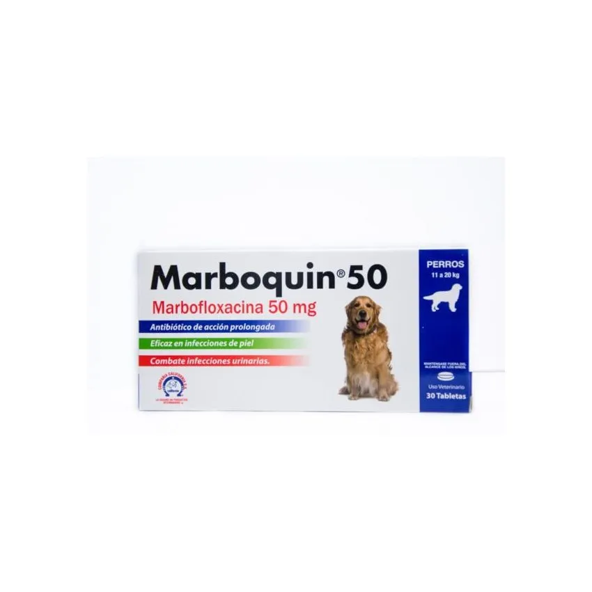 Marboquin Antibiotico Perros Gatos 50Mg