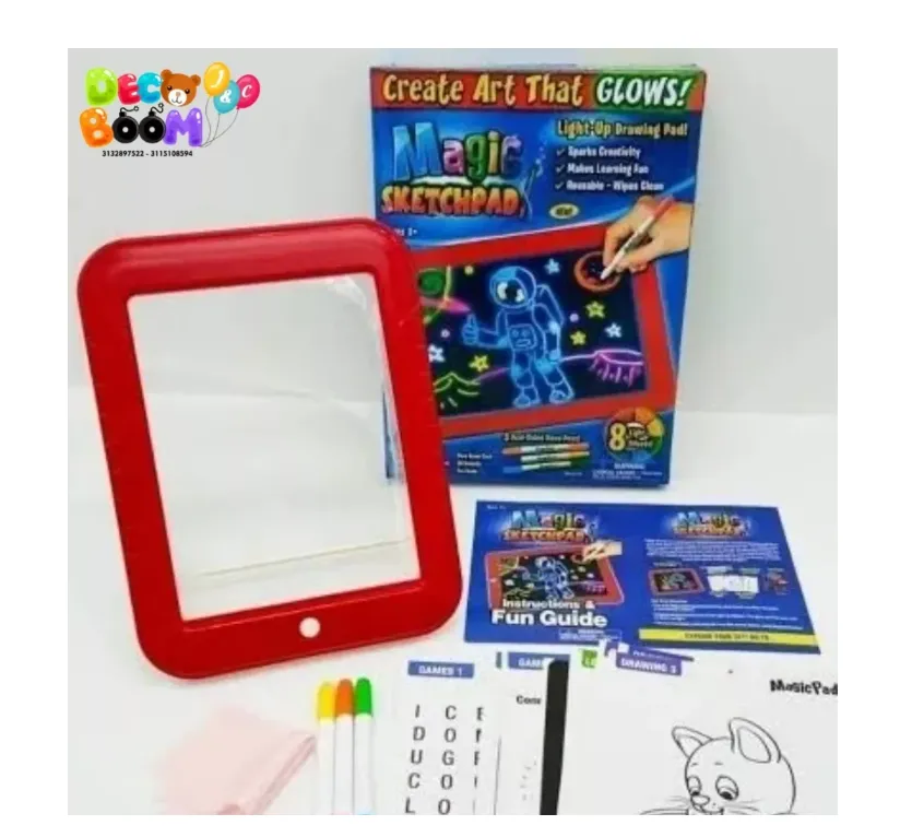 Tablero Magico De Dibujo Con Luz Led Magic Pad