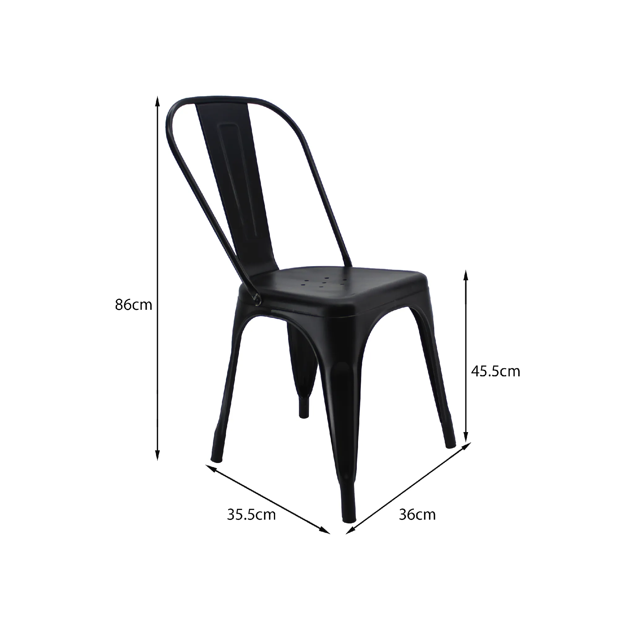 Silla 5NUEVE Bertolini Color Negra