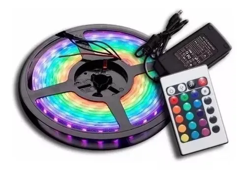 Cinta De Luz Led Multicolor Rgb De 5 Metros Con Control Led-5m