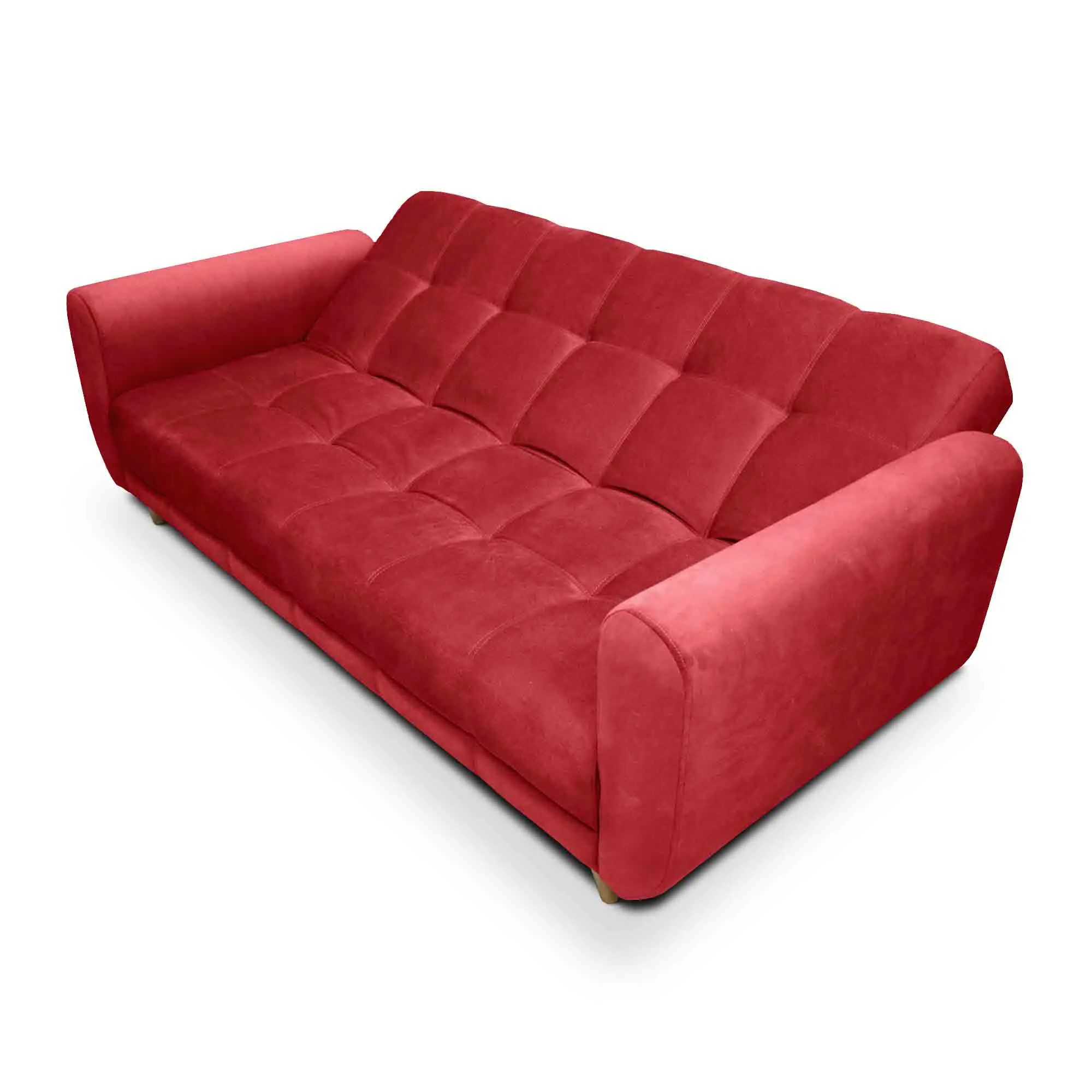 Sofa Cama Comfort Sistema Clic Clac Color Rojo